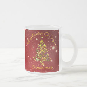 Advertentienaam Matching Set Kerstmis Red Gold Tre Matglas Koffiemok