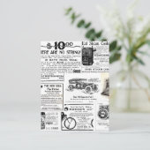  advertenties briefkaart (Staand voorkant)