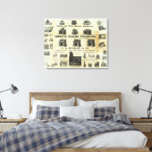 Advertenties met Guide-kaart Canvas Afdruk (Insitu (Slaapkamer))