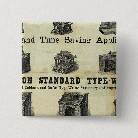 Advertenties met Guide-kaart Vierkante Button 5,1 Cm (Voorkant)