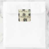 Advertenties met Guide-kaart Vierkante Sticker (Tas)