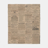 Advertenties uit het verleden, NY 1856 Fleece Deken (Voorkant)