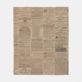 Advertenties uit het verleden, NY 1856 Fleece Deken