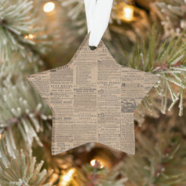 Advertenties uit het verleden, NY 1856 Ornament