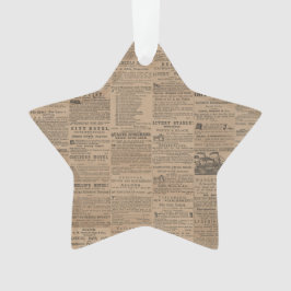 Advertenties uit het verleden, NY 1856 Ornament