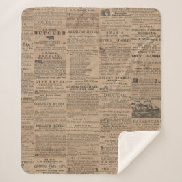 Advertenties uit het verleden, NY 1856 Sherpa Deken