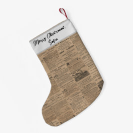 Advertenties van vroeger, NY 1856 Kleine Kerstsok