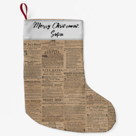 Advertenties van vroeger, NY 1856 Kleine Kerstsok