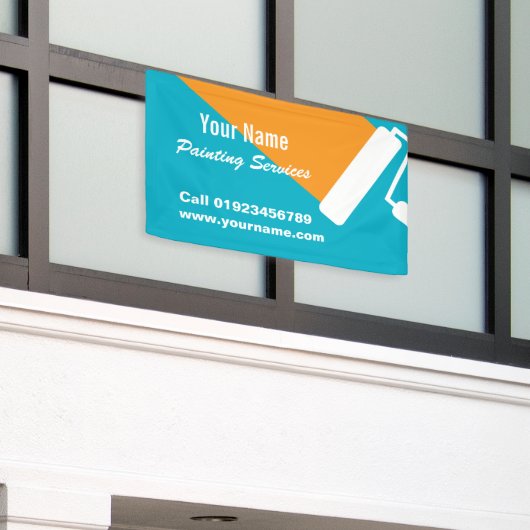 Advertenties voor schildersdiensten van profession spandoek (Buitenkant Gebouw)