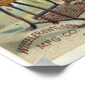 advertenties voor Victoriaans  naaimachines Poster (Hoek)