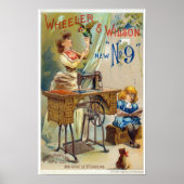 advertenties voor Victoriaans  naaimachines Poster (Voorkant)