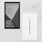 Adverteren agentschap visitekaartje (Voorkant / Achterkant)