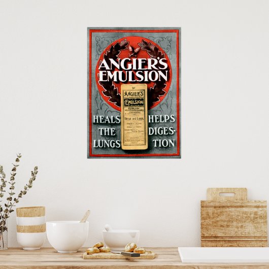  Adverteren Angiers Emulsie Poster (Keuken)