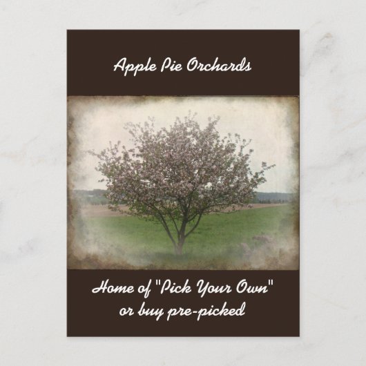 Adverteren Apple Tree in Bloom Briefkaart (Voorkant)