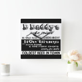  Adverteren blauw muziekklok Vierkante Klok (Huis)