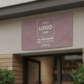 Adverteren Business Logo Brown Spandoek