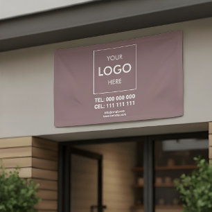 Adverteren Business Logo Brown Spandoek
