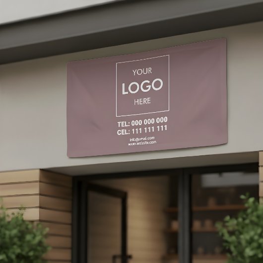 Adverteren Business Logo Brown Spandoek