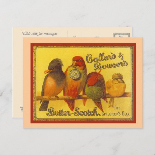 adverteren, Callard en Bowser Briefkaart (Voorkant / Achterkant)