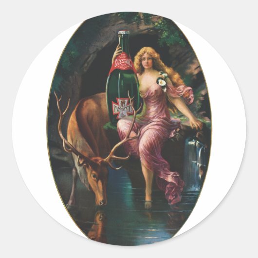  Adverteren - Clysmic Table Water Ronde Sticker (Voorkant)