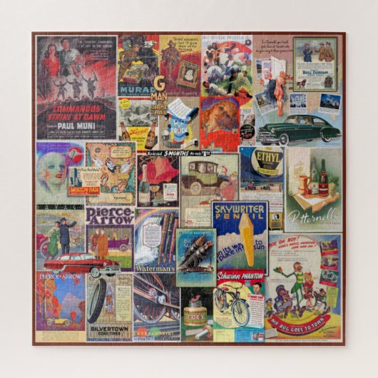 ADVERTEREN COLLAGE, VERPAKT! LEGPUZZEL (Verticaal)