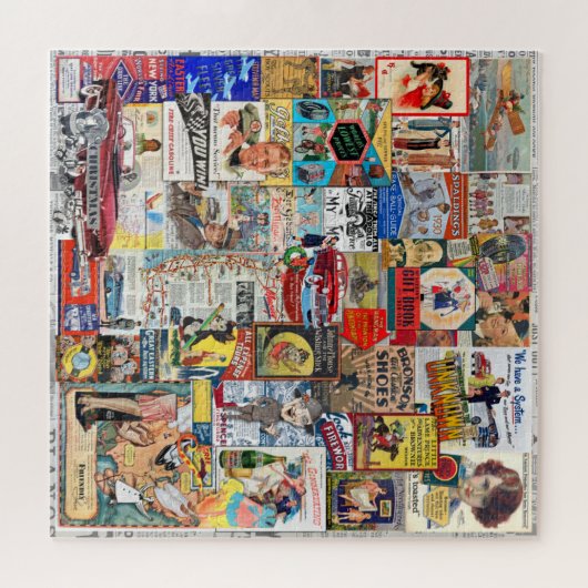  ADVERTEREN COLLAGE, VERPAKT! LEGPUZZEL (Horizontaal)