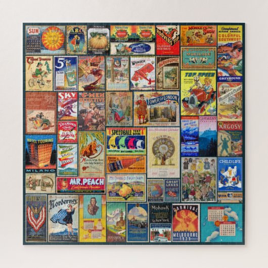 ADVERTEREN COLLAGE, VERPAKT! LEGPUZZEL (Verticaal)