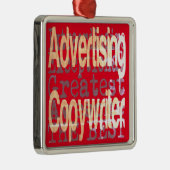 Adverteren Copywriter Extraordinaire Metalen Ornament (Rechts)