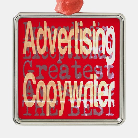 Adverteren Copywriter Extraordinaire Metalen Ornament (Voorkant)