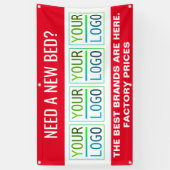 adverteren en logo spandoek (Verticaal)