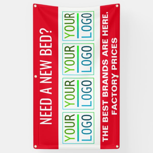 adverteren en logo spandoek (Verticaal)