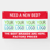 adverteren en logo spandoek (Horizontaal)