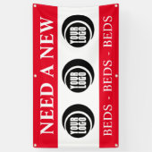 adverteren en logo spandoek (Verticaal)