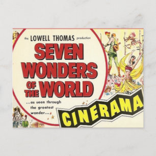  adverteren, film; Seven Wonders Briefkaart