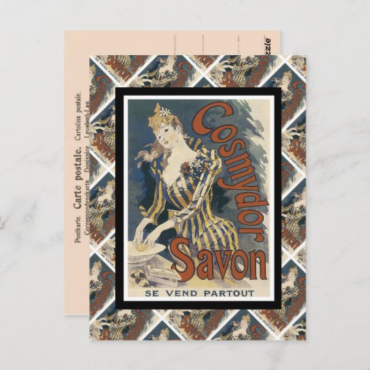  adverteren, Franse zeep Briefkaart (Voorkant / Achterkant)