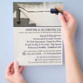 Adverteren grijze verf, verf en decorator flyer (Hand)