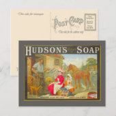  adverteren, Hudson's zeep Briefkaart (Voorkant / Achterkant)