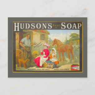  adverteren, Hudson's zeep Briefkaart