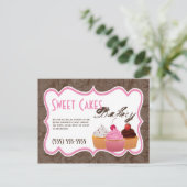 Adverteren kaartbekerkoekjes Bakkerij-zoete Behand Briefkaart (Staand voorkant)