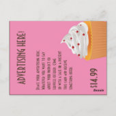 Adverteren kaartbekerkoekjes Bakkerij-zoete Behand Briefkaart (Achterkant)