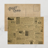 Adverteren krant Chicken Farmer Briefkaart (Voorkant / Achterkant)