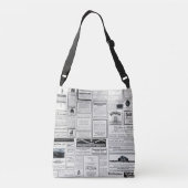  Adverteren krant Crossbody Tas (Achterkant)