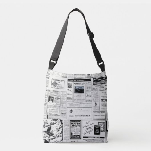  Adverteren krant Crossbody Tas (Voorkant)