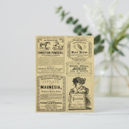  Adverteren krantenkoppen voor detailhandel Briefkaart (Staand voorkant)