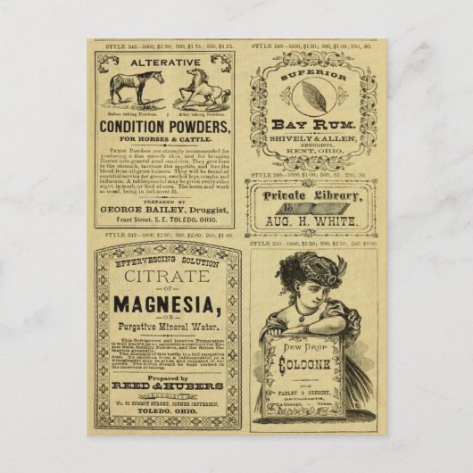  Adverteren krantenkoppen voor detailhandel Briefkaart (Voorkant)