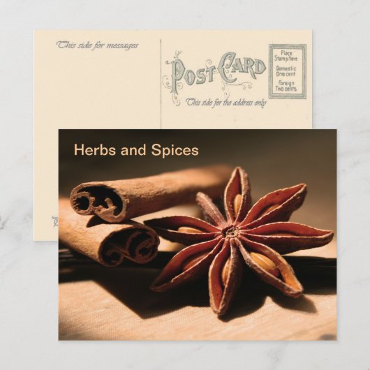  Adverteren, kruiden en specerijen Briefkaart (Voorkant / Achterkant)