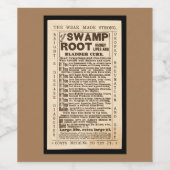  Adverteren label - slangolie Wijn Etiket (Enkel label)