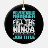 Adverteren Manager Functietitel Beroepsvaardighede Keramisch Ornament (Achterkant)