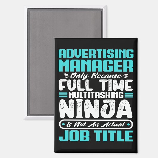 Adverteren Manager Functietitel Beroepsvaardighede Magneet (Voorkant / Achterkant)