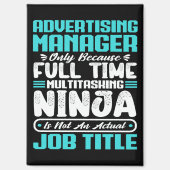 Adverteren Manager Functietitel Beroepsvaardighede Magneet (Voorkant)